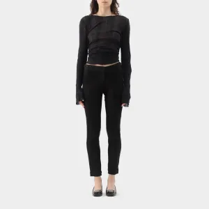 Ann Demeulemeester Cotton Lined Leather Pants
