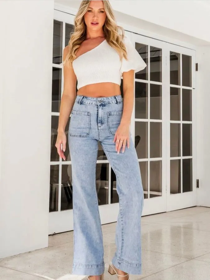 Ebony Jeans - Light Blue Denim