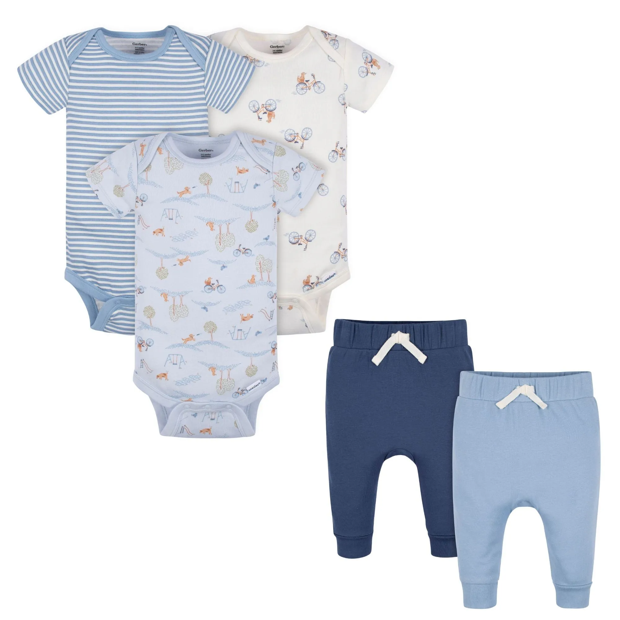 Gerber - 5pc Onesies Pants