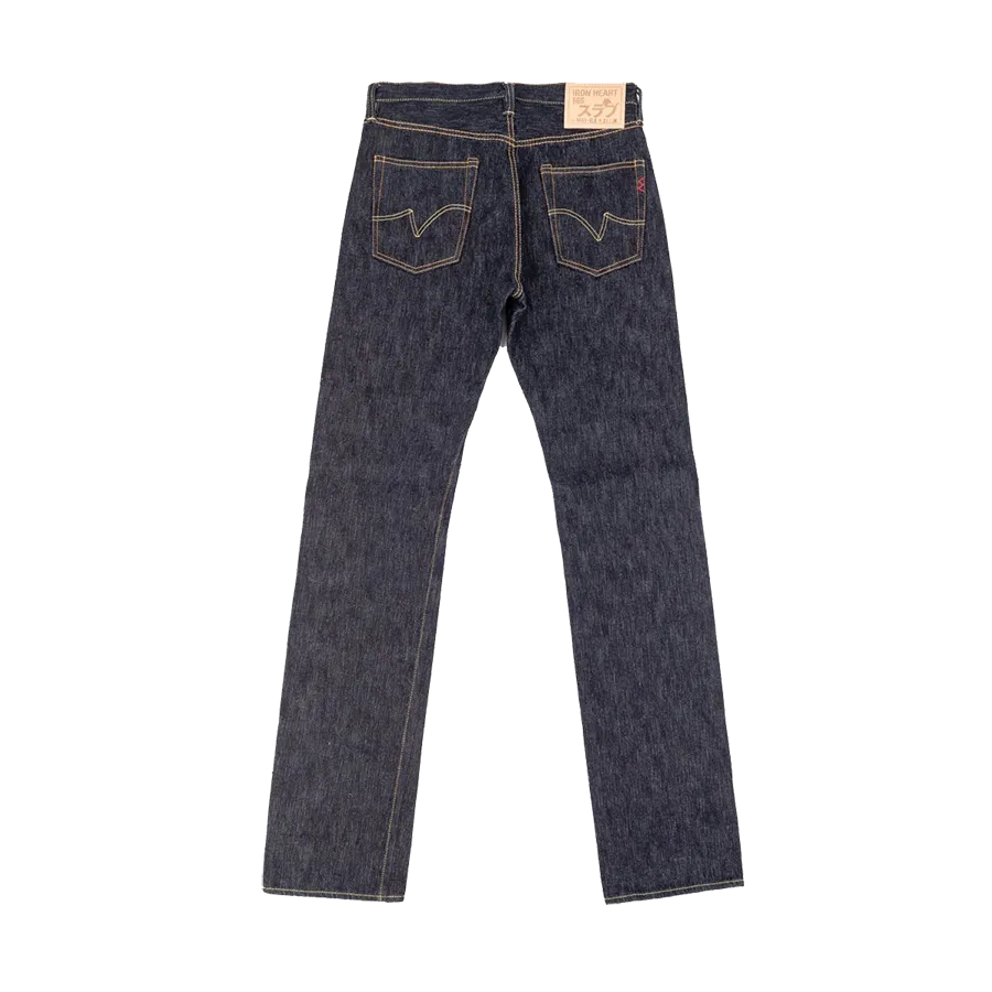 IH-666S-SLB - 16oz Slubby Selvedge Denim Slim Straight Cut Jeans - Indigo