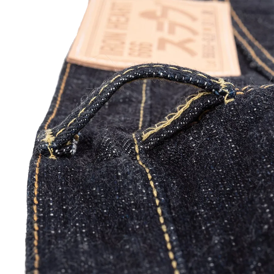 IH-666S-SLB - 16oz Slubby Selvedge Denim Slim Straight Cut Jeans - Indigo