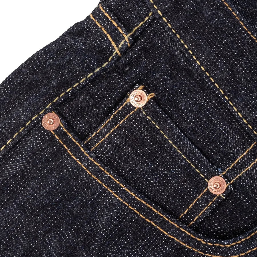 IH-666S-SLB - 16oz Slubby Selvedge Denim Slim Straight Cut Jeans - Indigo