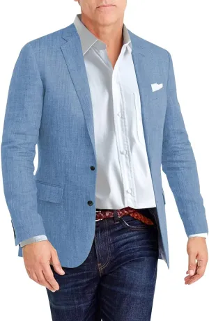 Mens Casual Blazer Regular Fit Linen Suit Jacket and Sports Coat Lightweight Men's Suit Separates