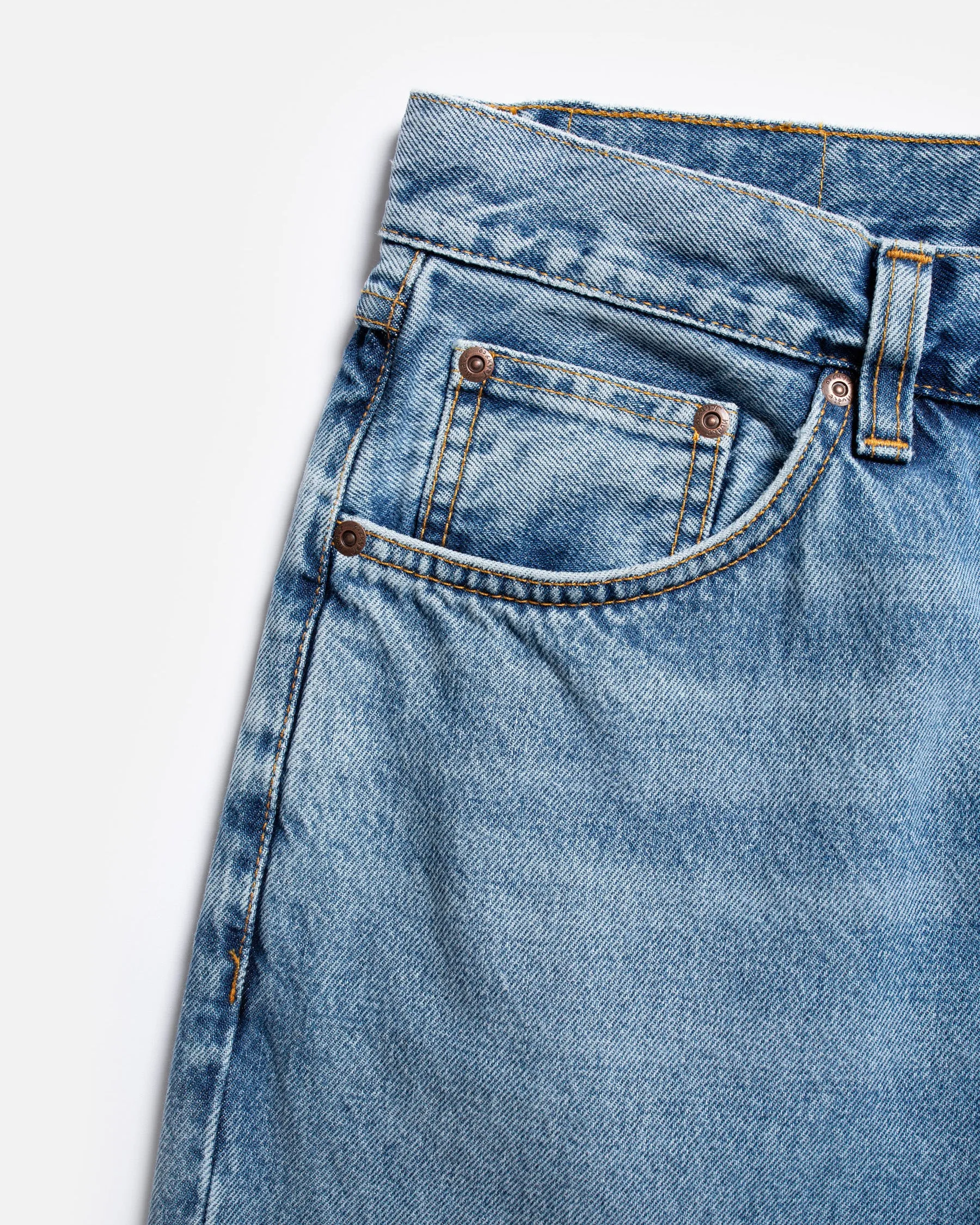 Nudie Rad Rufus Regular Straight Mens Jeans - Indigo Blues