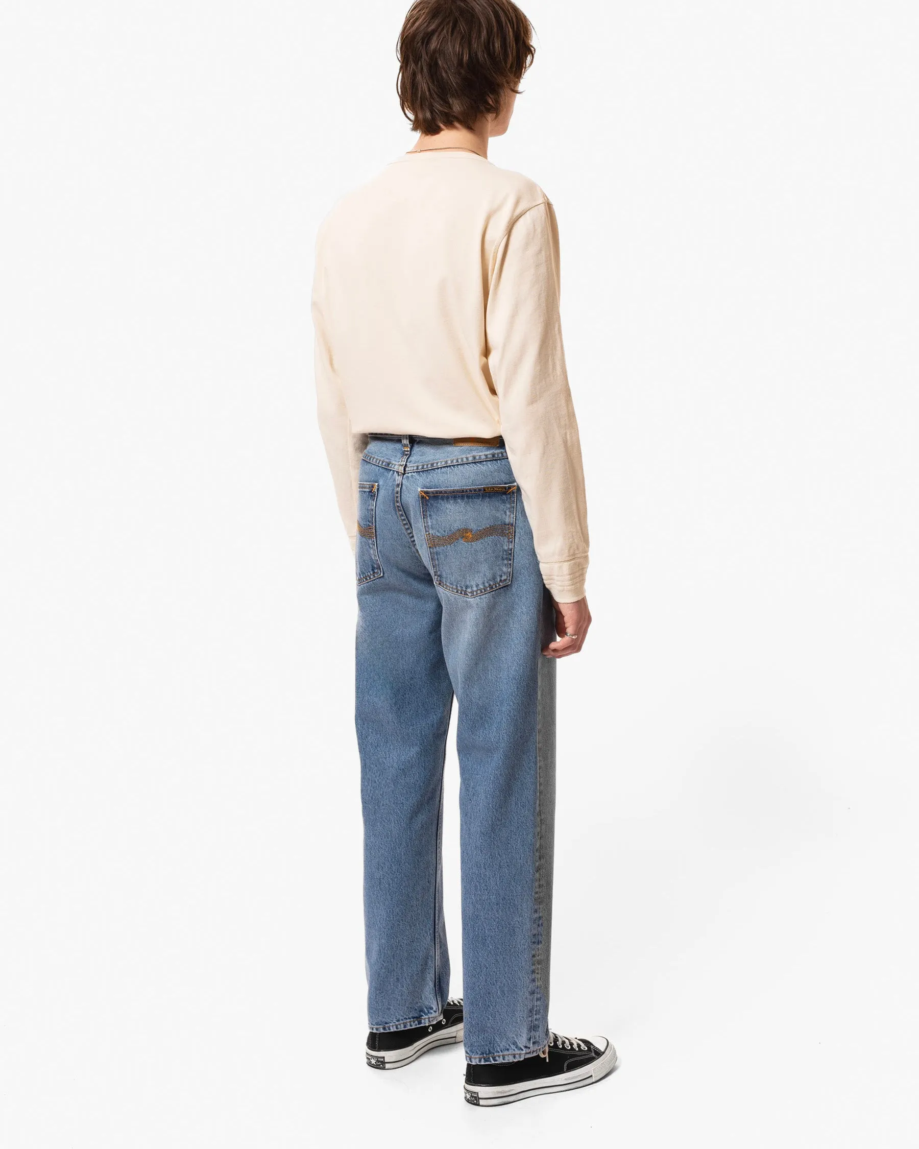 Nudie Rad Rufus Regular Straight Mens Jeans - Indigo Blues