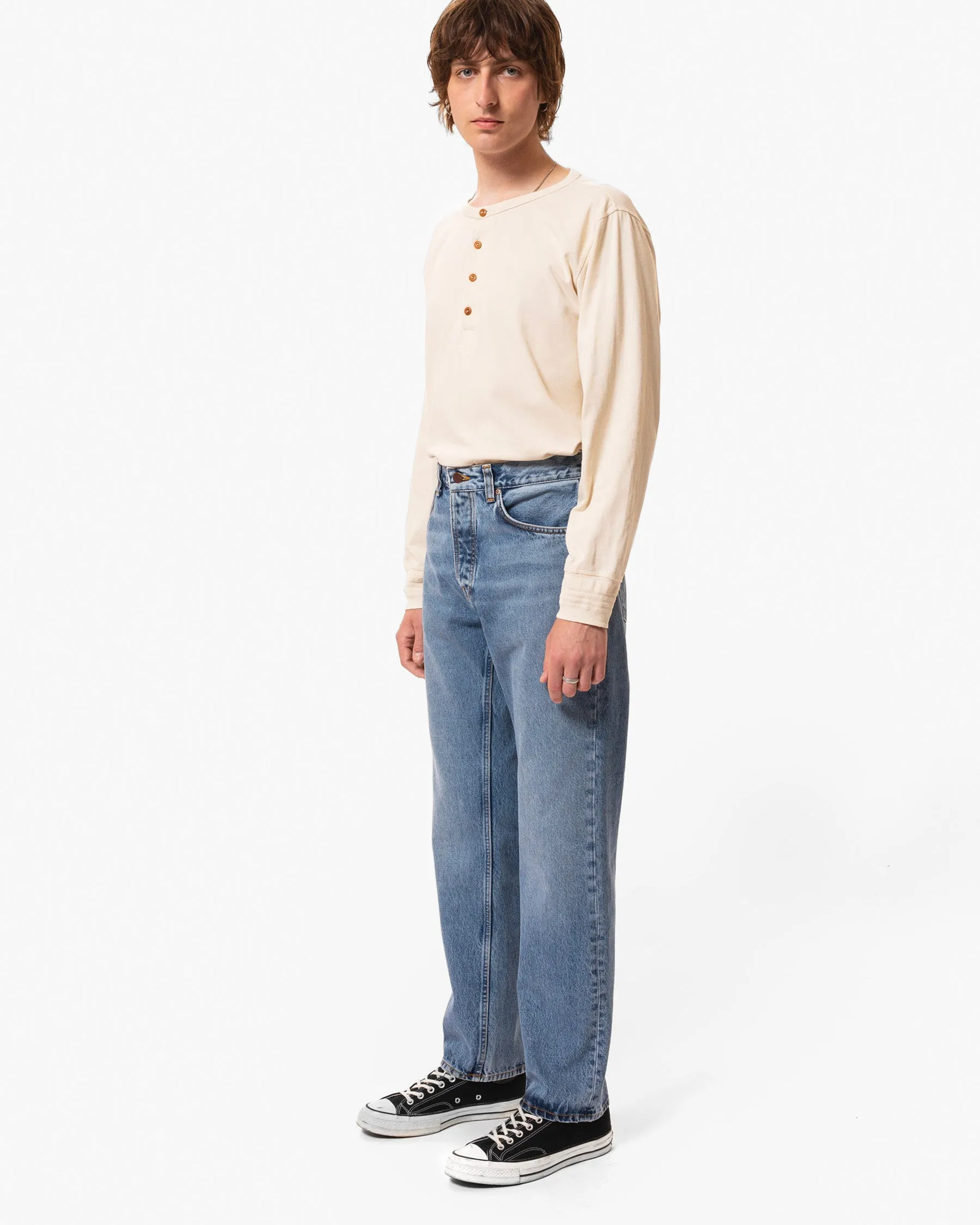 Nudie Rad Rufus Regular Straight Mens Jeans - Indigo Blues