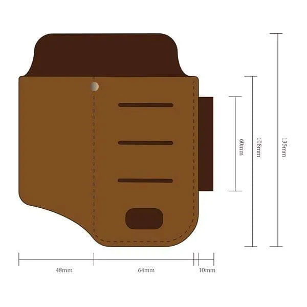 PJ15 Leather Muiltitool Sheath with Metal Belt Clip