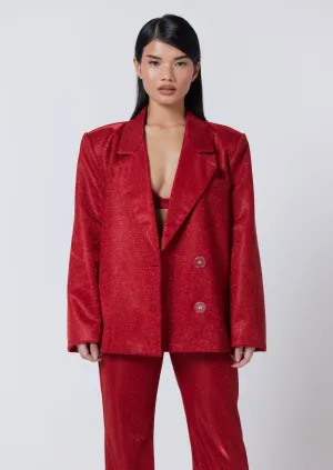 RED PETITE PALOMA BLAZER