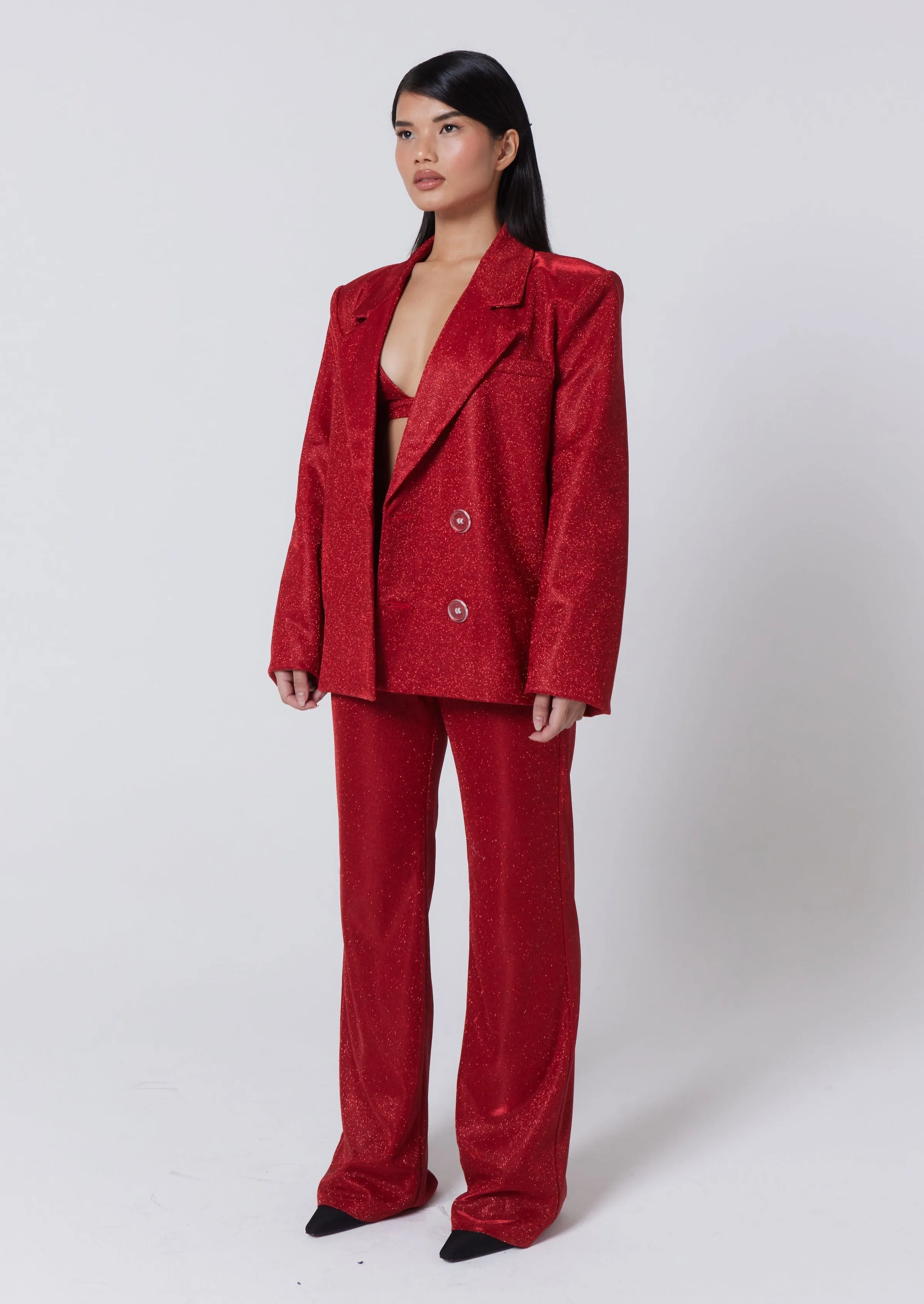 RED PETITE PALOMA BLAZER