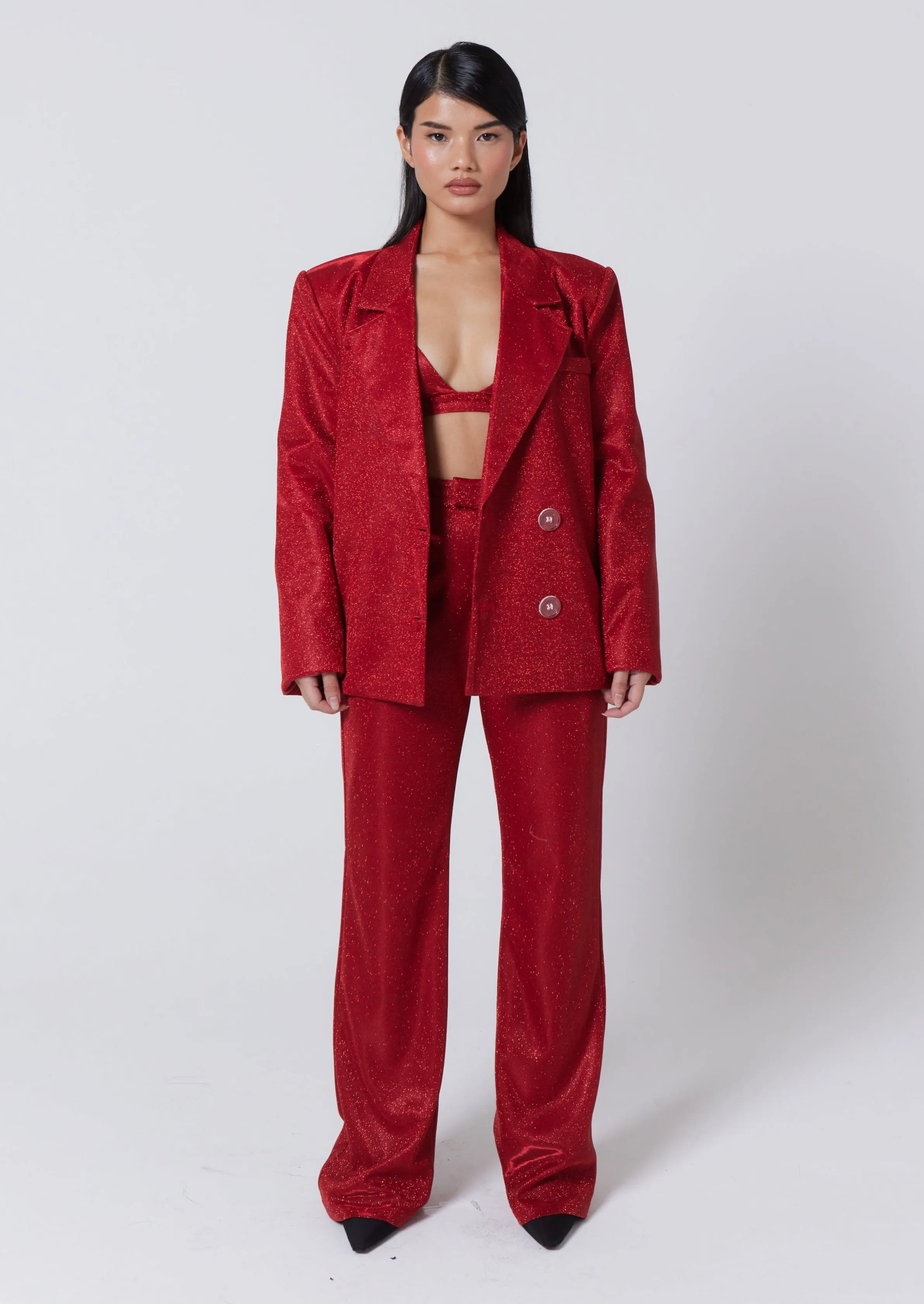 RED PETITE PALOMA BLAZER