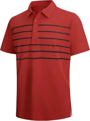 SAMERM Golf Shirts for Men Dry Fit Short Sleeve Mens Golf Shirt Performance Moisture Wicking Polo Shirts for Men
