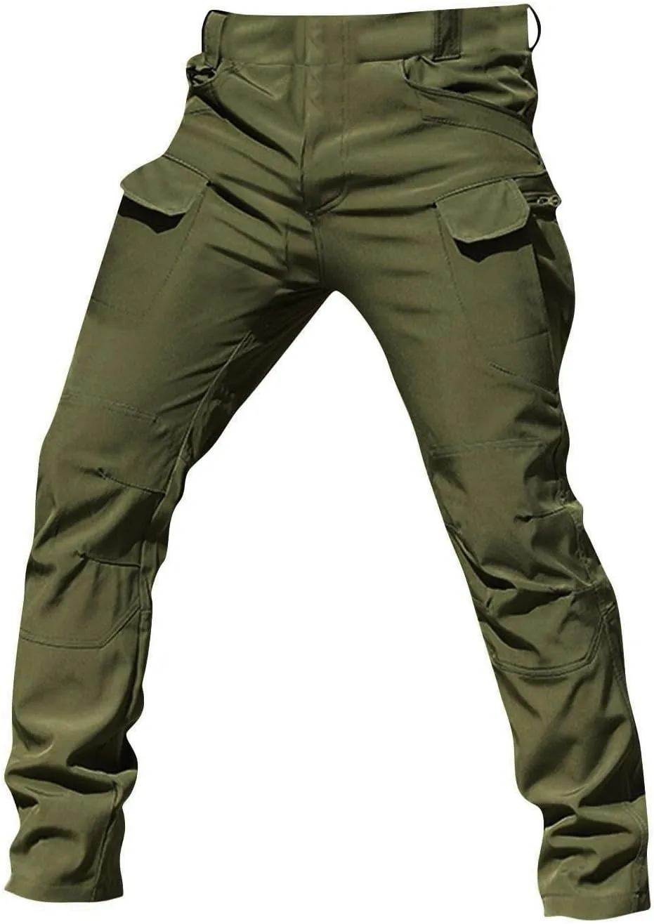Tactical Cargo Pants for Men Ripstop Water Resistant Camo Hiking Pants Stretch Lightweight Work Pant Multi Pockets
