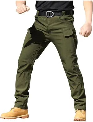 Tactical Cargo Pants for Men Ripstop Water Resistant Camo Hiking Pants Stretch Lightweight Work Pant Multi Pockets