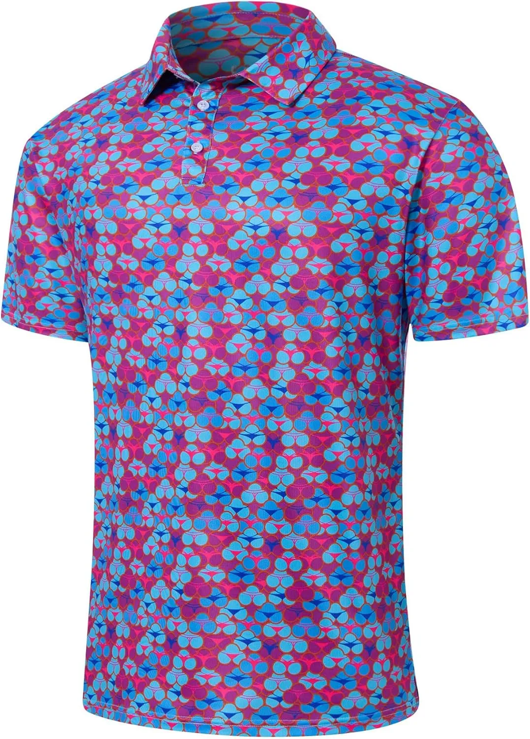 uideazone Golf Shirts for Men Dry Fit Polo Shirt Short Sleeve Moisture Wicking Golf Polos Performance Golf Tennis Shirt