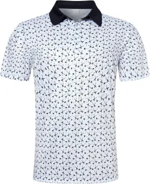 uideazone Golf Shirts for Men Dry Fit Polo Shirt Short Sleeve Moisture Wicking Golf Polos Performance Golf Tennis Shirt